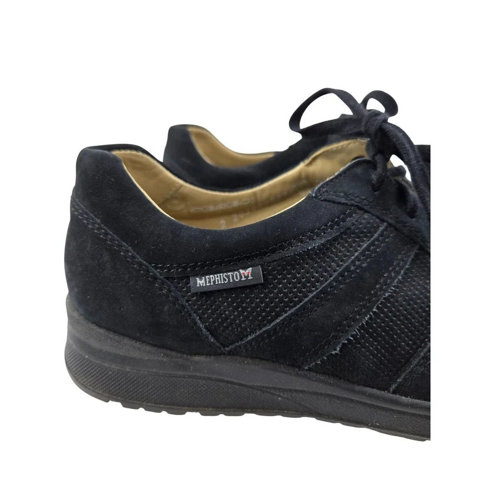 Mephisto Rebeca Perf Black Nubuck Leather Walking Shoes Womens 8.5‎ US 6 EUR